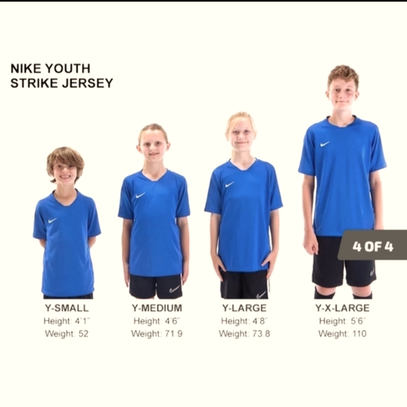 Nike Strike Youth Jersey t-shirt Unisex Size: S/M/L NWT - Picture 3 of 11